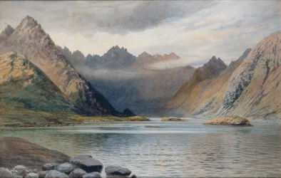 En sø nord for Hadrians mur, 1894 (akvarel på papir)